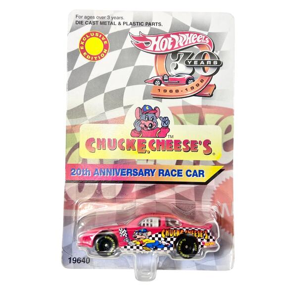 Hot Wheels Chuck E Cheese's Lot of 2 Street Roader and 25th Anniversary Race Car - Picture 3 of 7